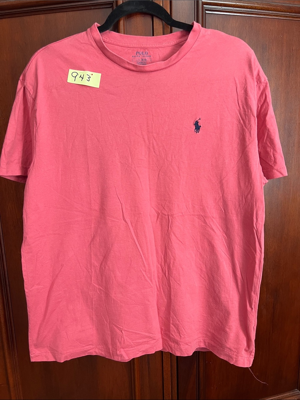 Polo by Ralph Lauren Coral Pink Short-Sleeve Crewneck Tee Size Large ❤️
